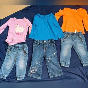 Toddler Girl Outfit Bundle 18-24 Months Various Brands
